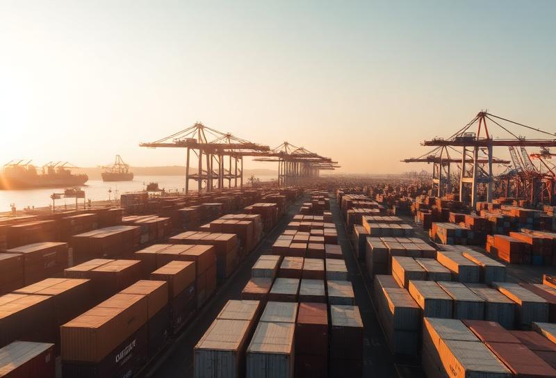 Modern warehouse operations with organised inventory and streamlined logistics processes